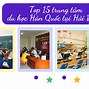 Học Tiếng Hàn Tại Hải Dương